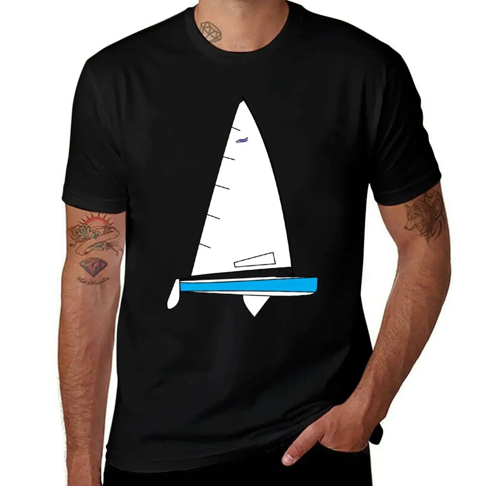 Finn Sailing Dinghy T-Shirt vintage blacks vintage t shirts men workout shirt