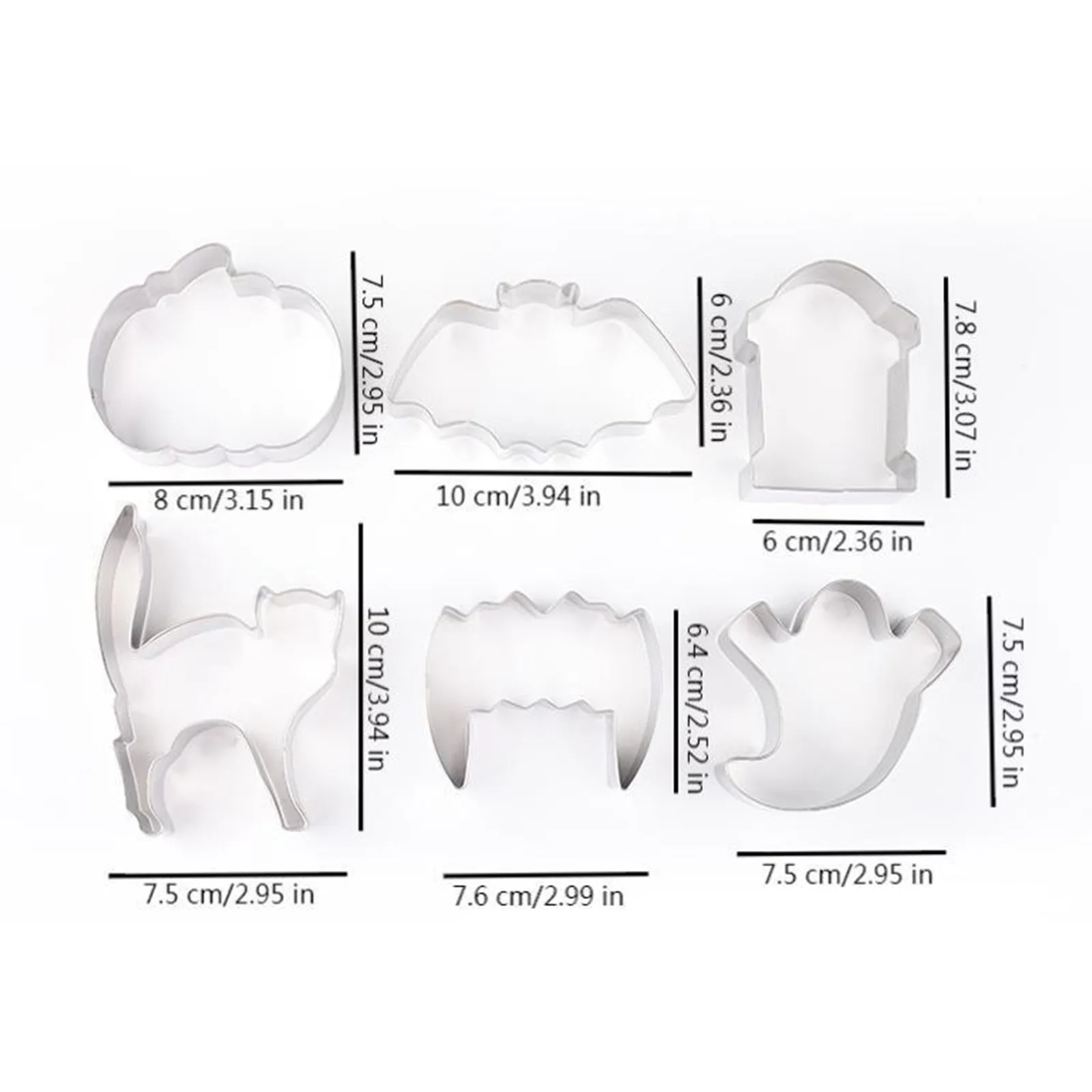 Stainless Steel Halloween Cookie Baking Tools Set Pumpkin Spider Cookie Cutter Pieces Complete Baking Utensils Home Goods