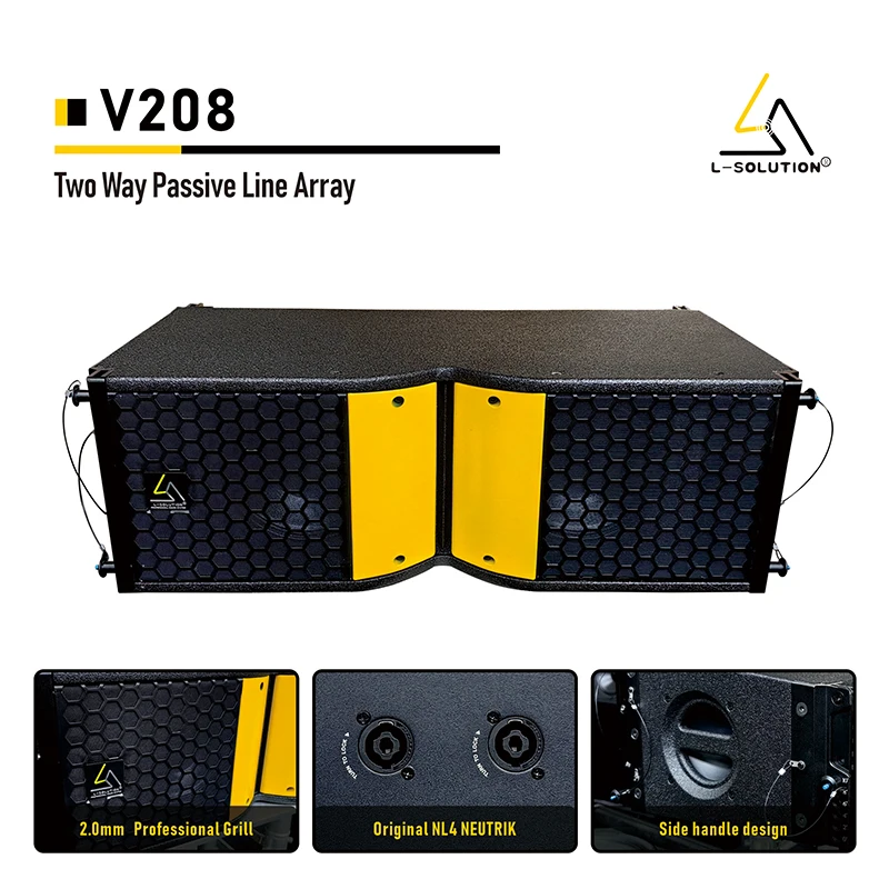 Great Line Array System Component V208: Passive Speaker Dual 8-Inch Can Multiple Combination Option view 6