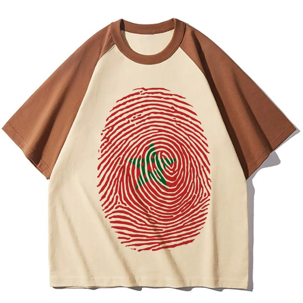 Maroc Morocco shirt female jojifuku streetwear cute t-shirt 2000s meme gyaru japanese