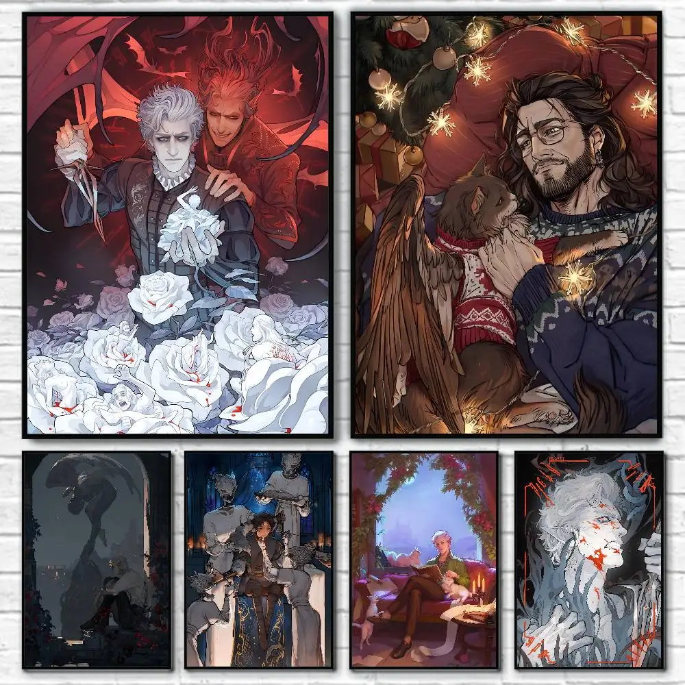 1PC Game Anime B-Baldurs GateES 3 Posters HD Print Vintage Wall Art Decor for Home Study Room