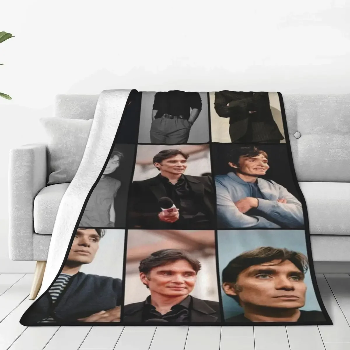 

Cillian Murphy Photo Actor Blanket Fleece Spring Autumn Breathable Super Warm Throw Blankets for Bedding Travel Bedding Throws