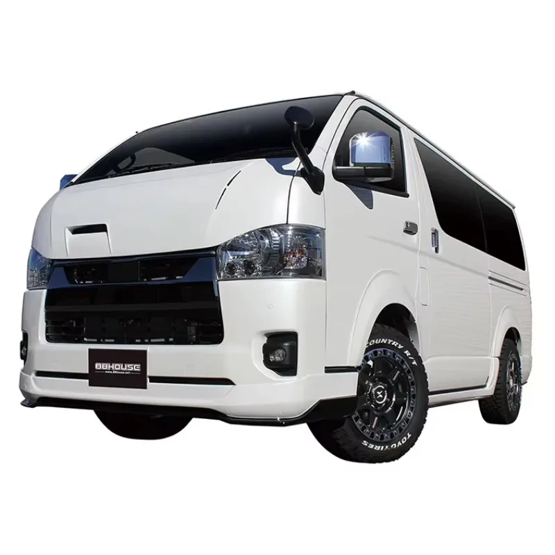

Japan White Gel Coat FRP Duct-Style Bonnet Engine Hoods Insulation Cover for for HIACE New Upgrade