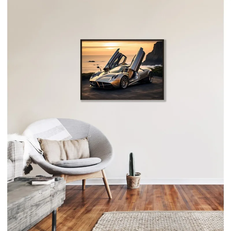 Frameless Modern Famous Brand Cars Poster Luxurious Automobile Canvas Painting Print Wall Art Picture for Living Room Home Decor