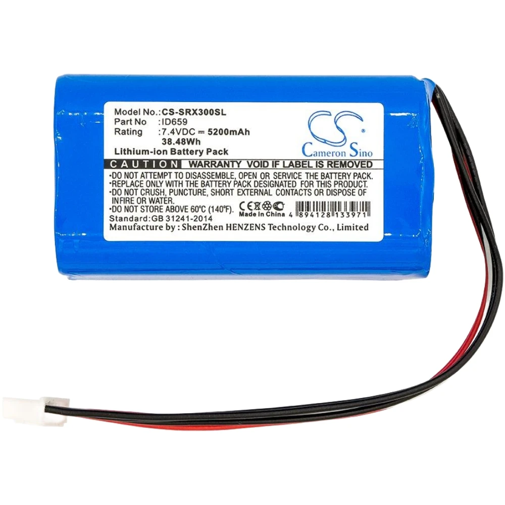 

Li-ion Speaker Battery for Sony,7.4v,5200mAh,SRS-X30 SRS-XB3,ID659 ST-06S ID659B