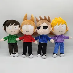 4pcs/set Tom Eddsworld Plush Toys Cute Tord Eddsworld Figure Plush Dolls Baby Soft Stuffed Toys Pillows For Children XMAS Gifts