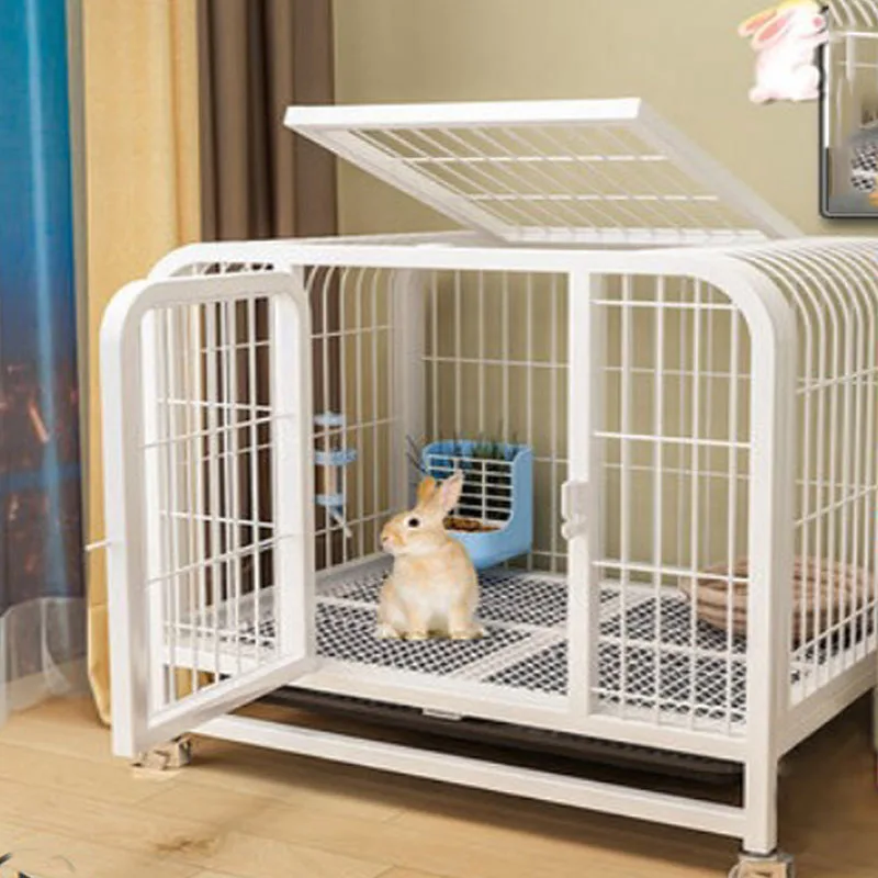 C600 Assembled Rabbit Cages Pets indoor Bunny Anti Chew Mat House Bed Nests for Small Animal home Rabbit Accessories