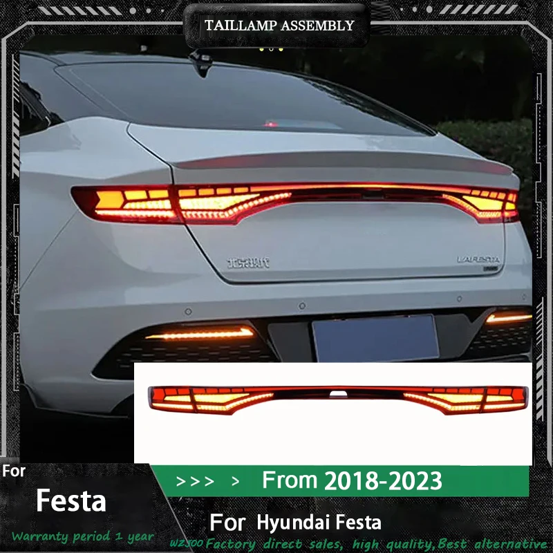 Car Lights For Hyundai LAFESTA 2018-2023 LED Auto Taillights Assembly Dynamic Middle Through Bar Backlight Tools Accessories