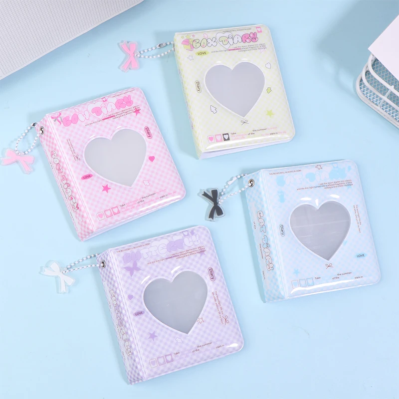 Ins Style Cute 3-inch Love Album 36 Pockets Card Binder Mini Photocard Holder Kpop Idol Pictures Collection Storage Case