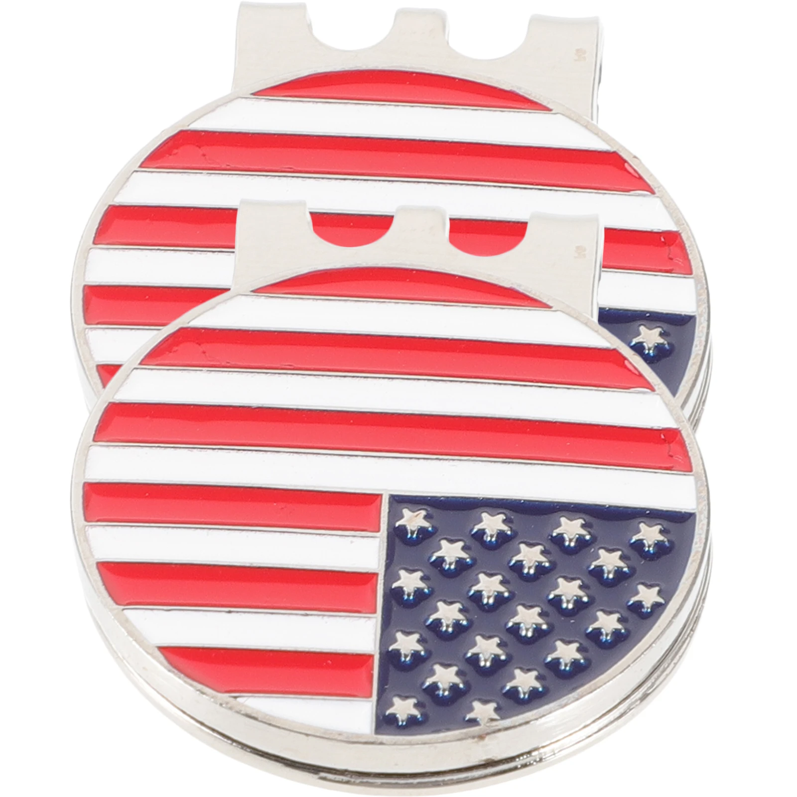 

2Pcs Golf Hat Clip Durable Zinc Alloy Iron Portable Ball Markers Golfs Accessories For Men Decorative Hat Clips Golfs Marker