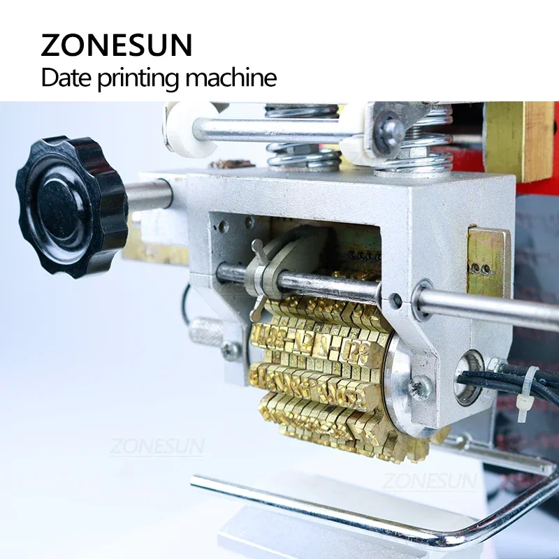 Zonesun-ローリングリボンダイヤル日付印刷機、番号めくり、有効期限コード、デジタルプリンター