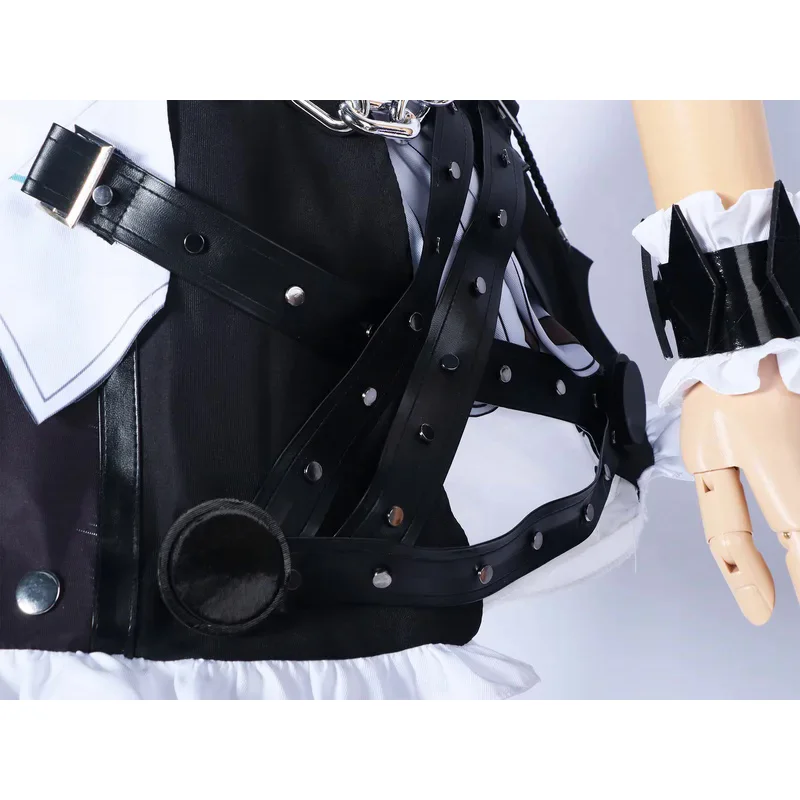 Zenless Zone Zero Ellen Joe disfraz de Cosplay, trajes de sirvienta de tiburón, cola Lolita, vestido de fiesta de Halloween, uniforme de juego de rol, mujeres y niñas