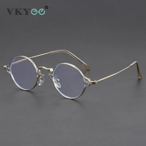 Imagen 2 del producto VICKY moda Retro geométrico Simple nuevo diseño redondo hombres Anti-luz azul gafas de lectura para mujeres prescripción personalizable