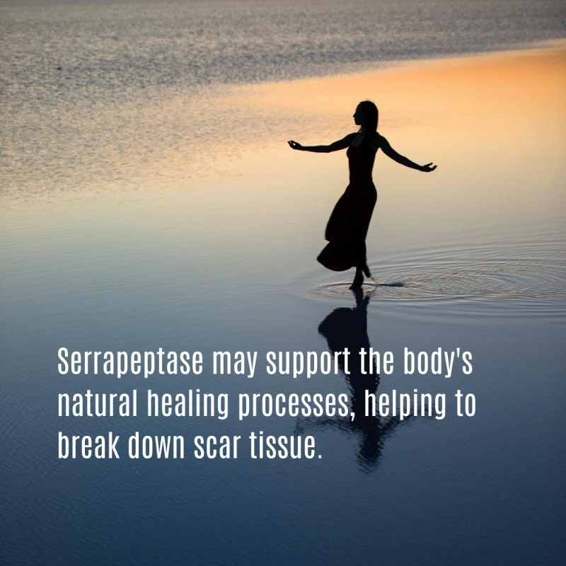 Serrapeptase - إنزيم الإصدار الممتد -60 كبسولة نباتية تحتوي على حليب وفول الصويا. #4