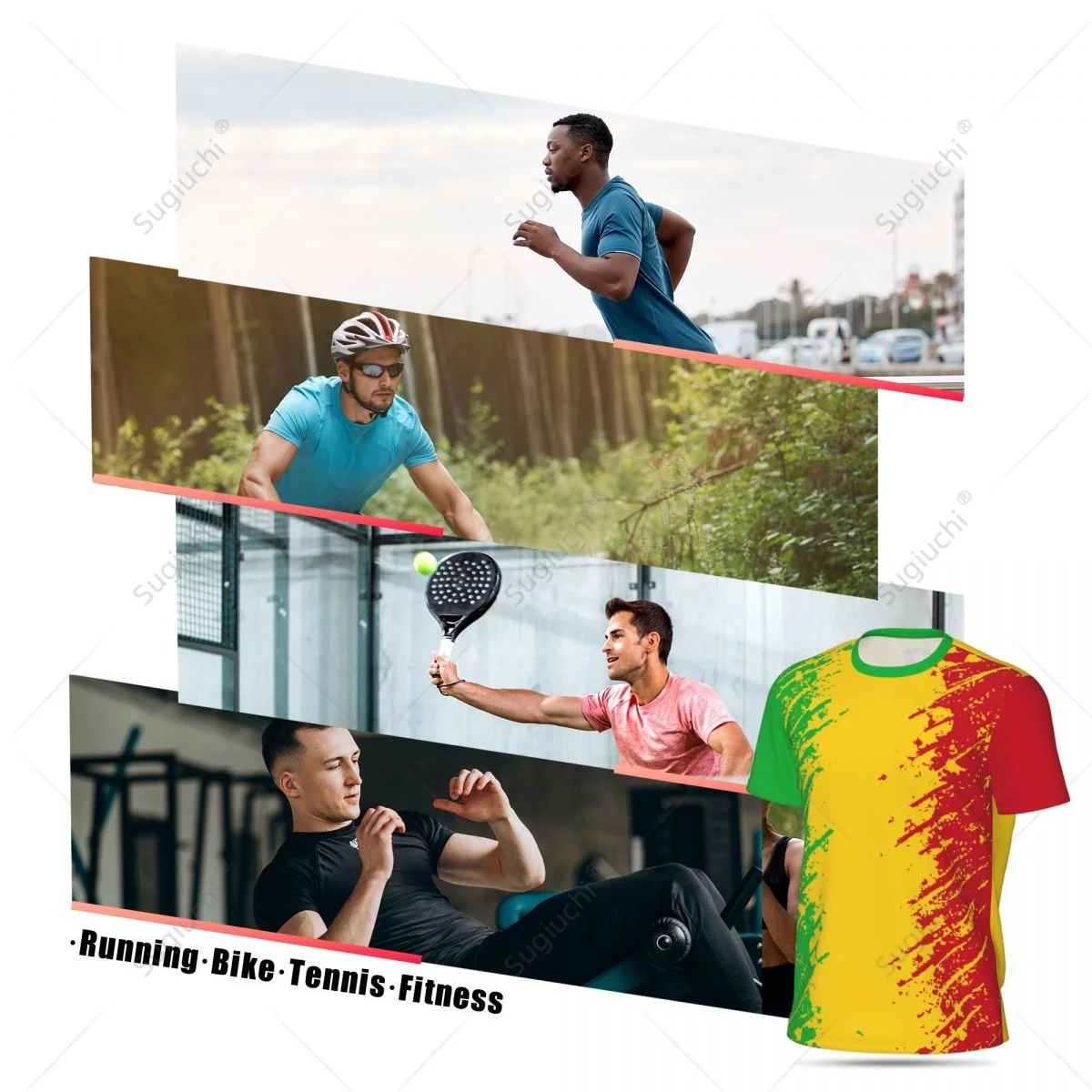 Exclusive design Mali Flag Grain 3D Printed Men For Running Bike Soccer Tennis Fitness Sports tshirt Mesh Fans Short T-shirt