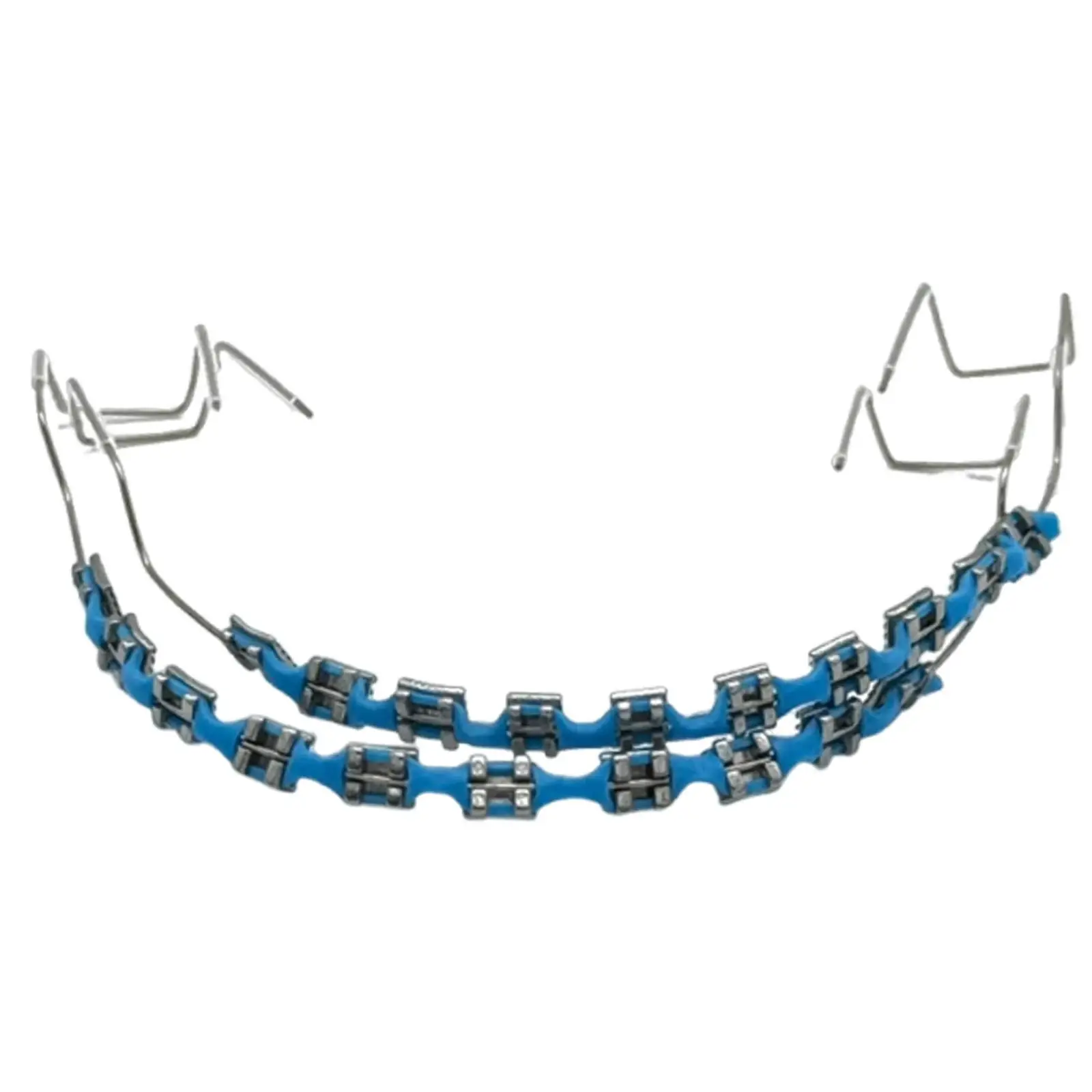 Fake Braces Temporary Tooth Decoration Metal Wire Practice Prop for Orthodontist Teaching Tool
