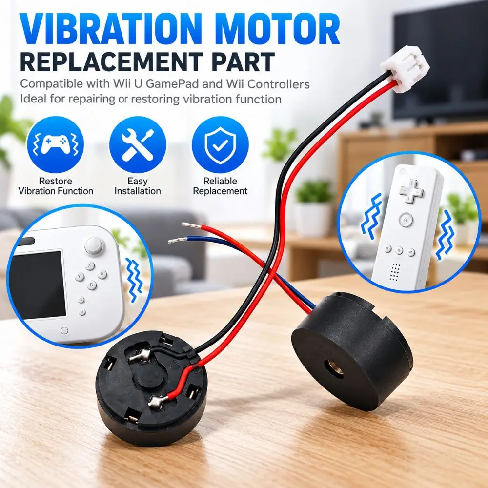 Mini Controller Motor DIY Repair Parts Internal Vibration Motor Durable Motor Replacement for Nintendo Wii U Game Accessories