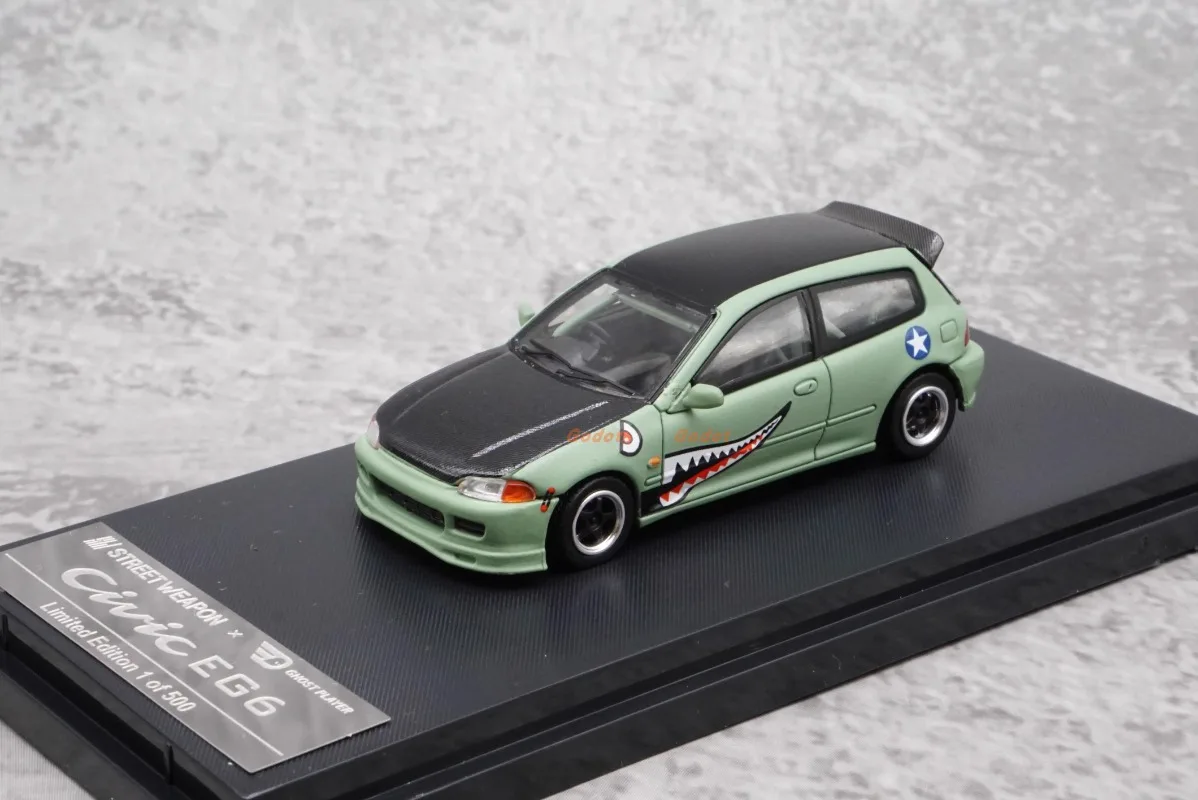 SW Diecast Scala 1/64 Honda Modello in lega di auto Honda CIVIC EG6 JDM Veicoli da gioco Giocattoli per ragazzi Regalo Scatola originale