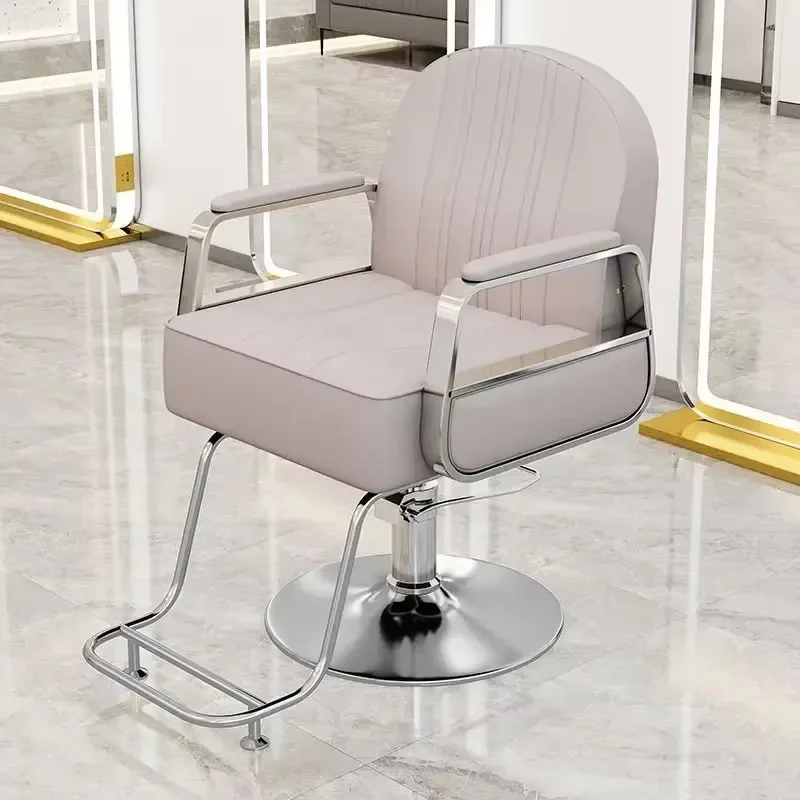 Poltrone da barbiere estetiche di lusso Poltrona da parrucchiere professionale girevole in altezza regolabile per pedicure Vanity Barberia Salon Furniture