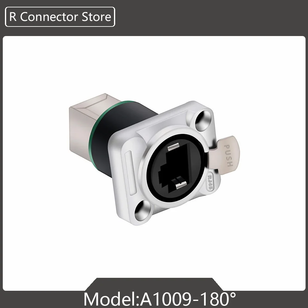 1PC RJ45 Shield Netwerkconnector 8p8c Vrouwelijke Paneelmontage Sockets RJ45 Ethernet Connector, Normale en Rechte Hoekstijlen voor opties
