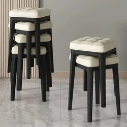 Stools Home Dining Stools Stackable Thickened Plastic Chairs Advanced Strong And Non-slip