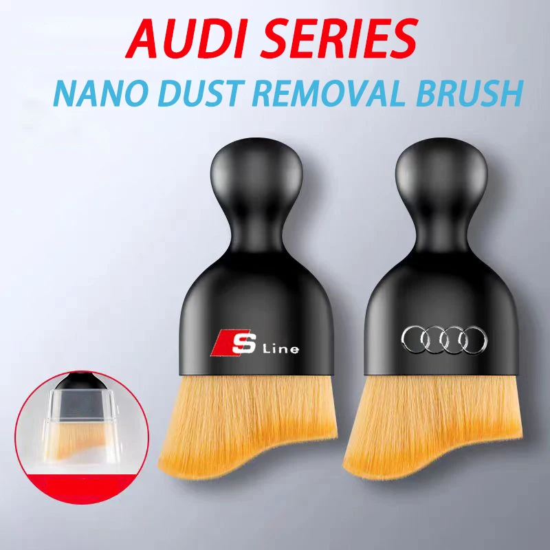 

Car Tire Valve /Car Interior Cleaning Soft Brush Tool Dust Remover For Audi SLine A3 A4 A6 A5 Q5 A1 Q7 Q3 A7 A8 Q8 TT B8 B9 C6