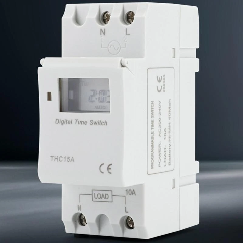 

Timer Switches Relays Digital LCD Programmable Timer Relays DIN Mount