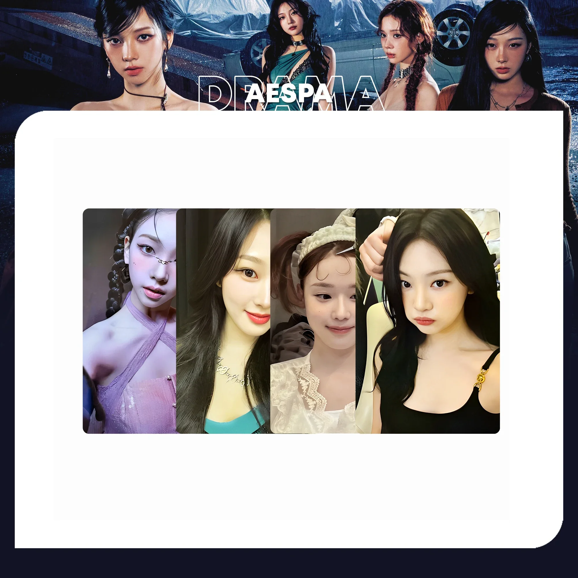 Vintage KPOP Lomo Cards Postcards Pack, Retro Idol Photocard Set, Kpop Fan Merch for Collection Wall Decor Gift
