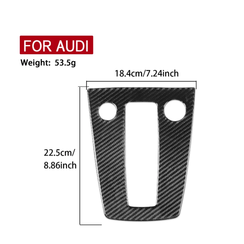 Auto-Schalthebel-Panel Zubehör Innenausstattung Echte Weiche Carbonfaser-Aufkleber für Audi A3 S3 8Y 2021 2022 2023 2024 RHD LHD – Detail 3