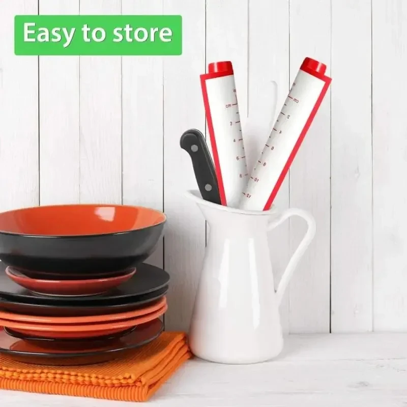 UNTIOR Oversize Silicone Baking Mat Rolling Kneading Pad Pastry Tools Crepes Pizza Dough Non-Stick Kitchen Silicone Mat