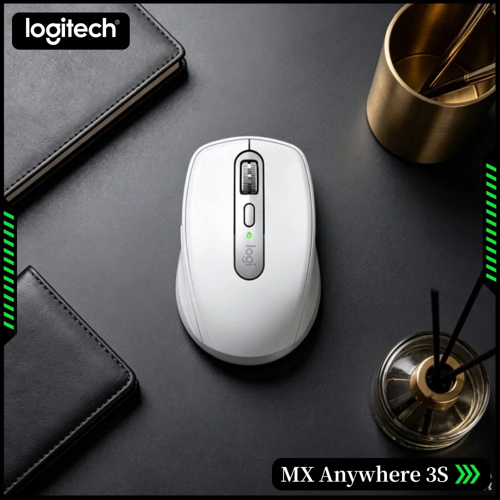 Wireless MX Anywhere 3S - Darkfield 8K DPI, Hyper-Scroll, USB-C Charge, Great For Internship Gig & Campus Travel