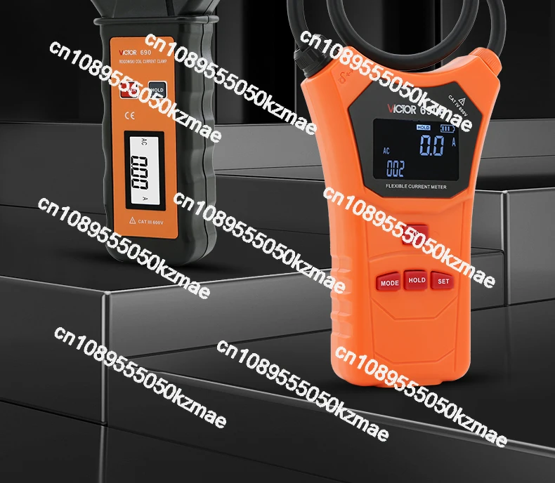 Flexible coil high current leakage current clamp meter VC690 large diameter clamp meter AC tester 9999A