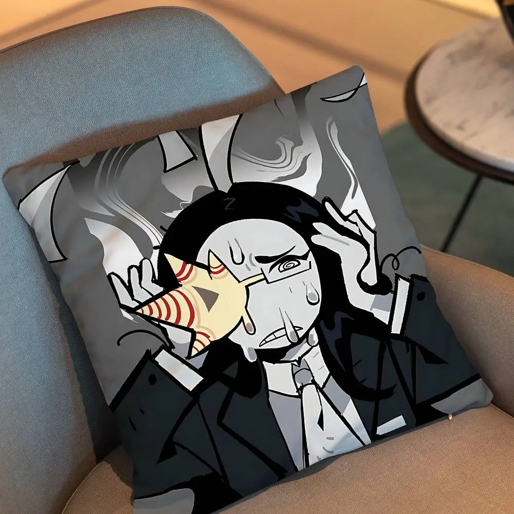 Taski Maiden Coral Glasses ENA Cartoon Pillow Cover, 4K HD Printed Cushion Cover case with Various Exquisite Patterns