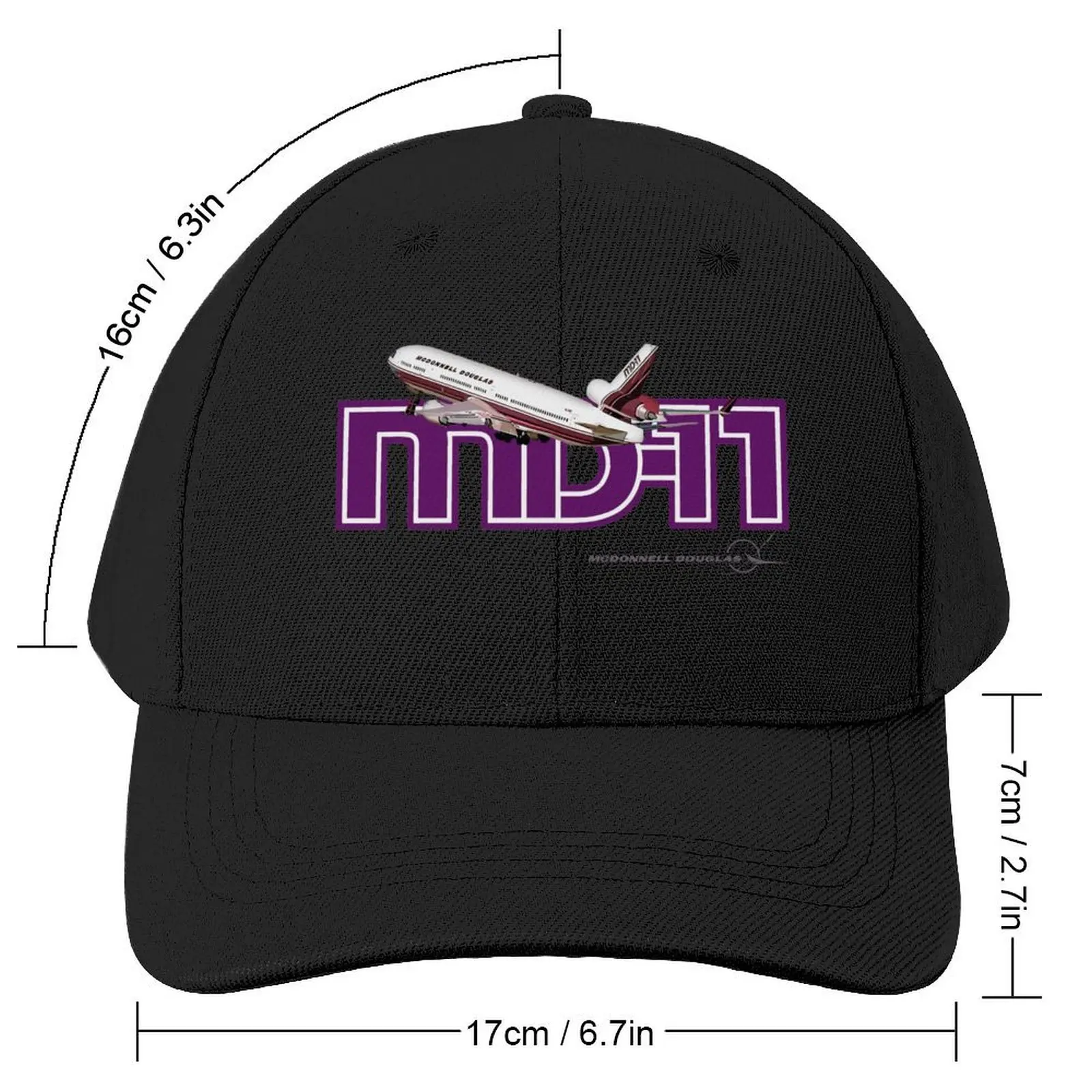 MD-11 prototype in flight Baseball Cap Brand Man cap Sunscreen Girl Men's