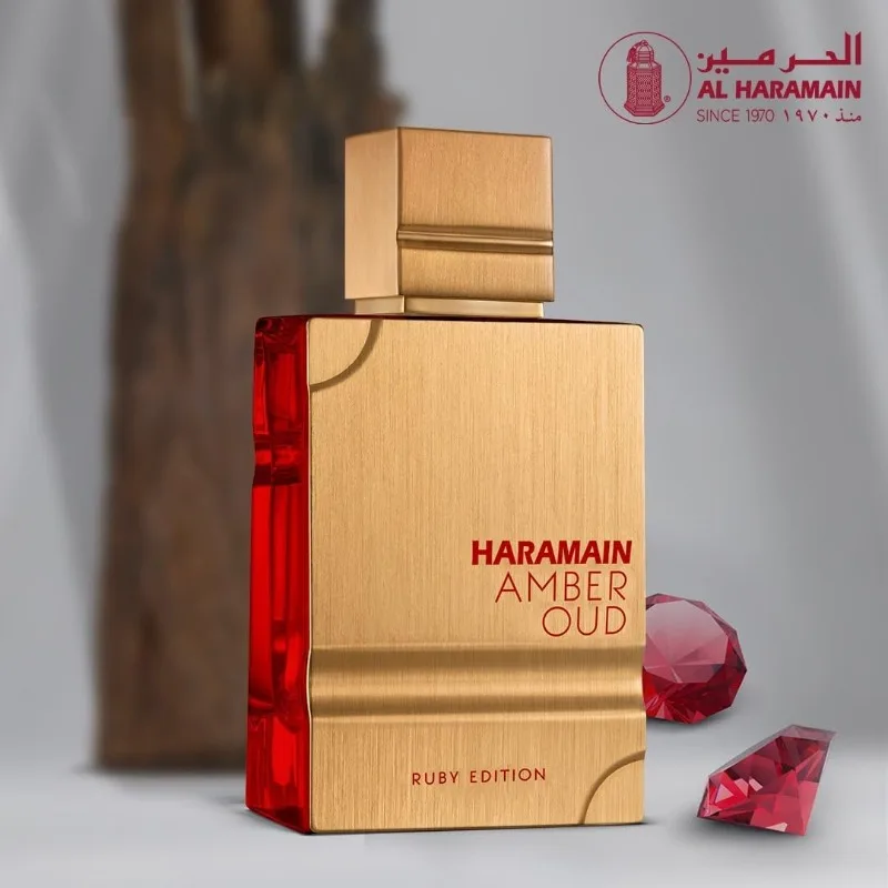 Al Haramain Amber Oud Ruby Edition Eau de Parfum Spray للجنسين 60 مل عطور عربية أصلية عطر فرمونات نبيلة يدوم طويلاً