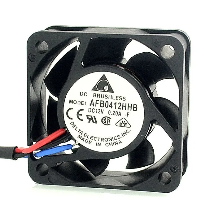 

For Delta The new AFB0412HHB 4cm 40mm 12V 0.20A three wire speed durable ball bearing cooling fan 40 * 40 * 15mm