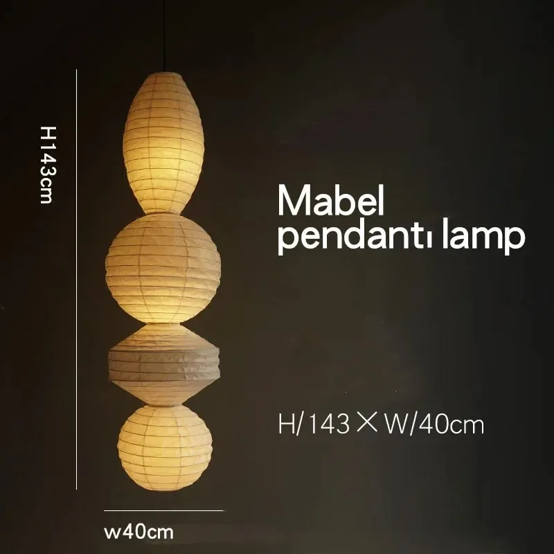 Noguchi hanglamp Japanse Akari Rijst hanglamp voor Slaapkamer Woonkamer hotel Trappen loft Rijstpapier Opschorten Kroonluchter