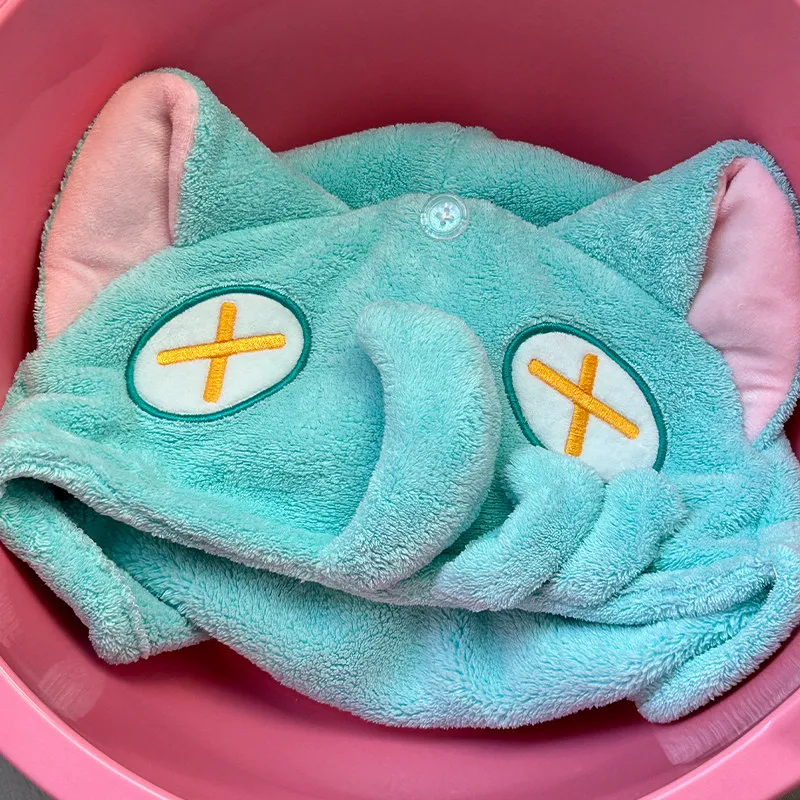 Genshin Impact Il Dottore Cute Dry Hair Cap Super Absorbent Towel Dry Hair Hat Anime Game Toy Gift Cosplay Costume