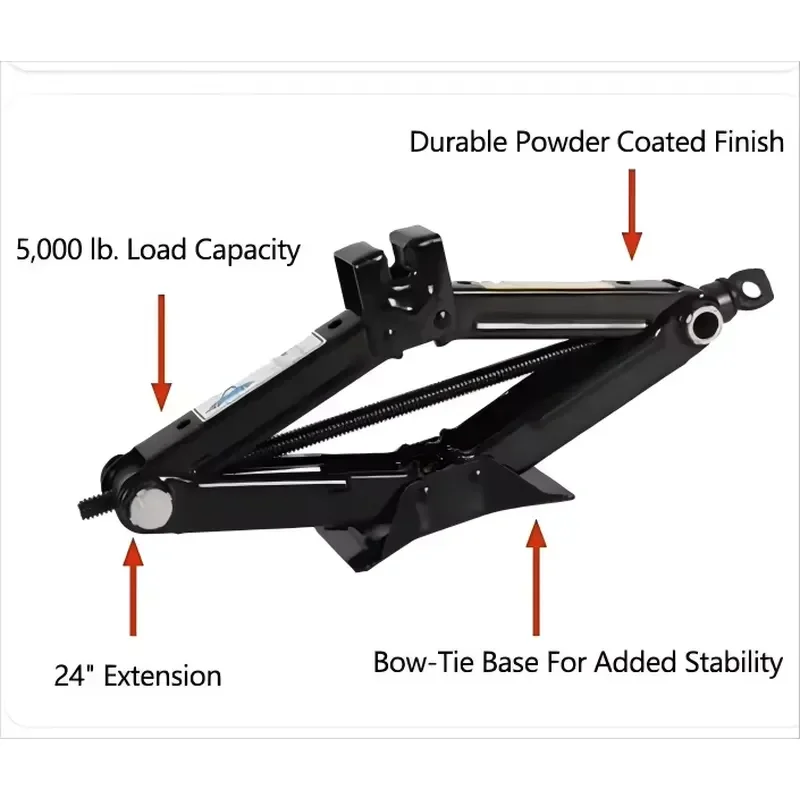 Wholesale 1.5 Ton Mechanical Steel Automotive Car Hydraulic Scissor Lift Tire Jack Simple Operation with Strong Bearing