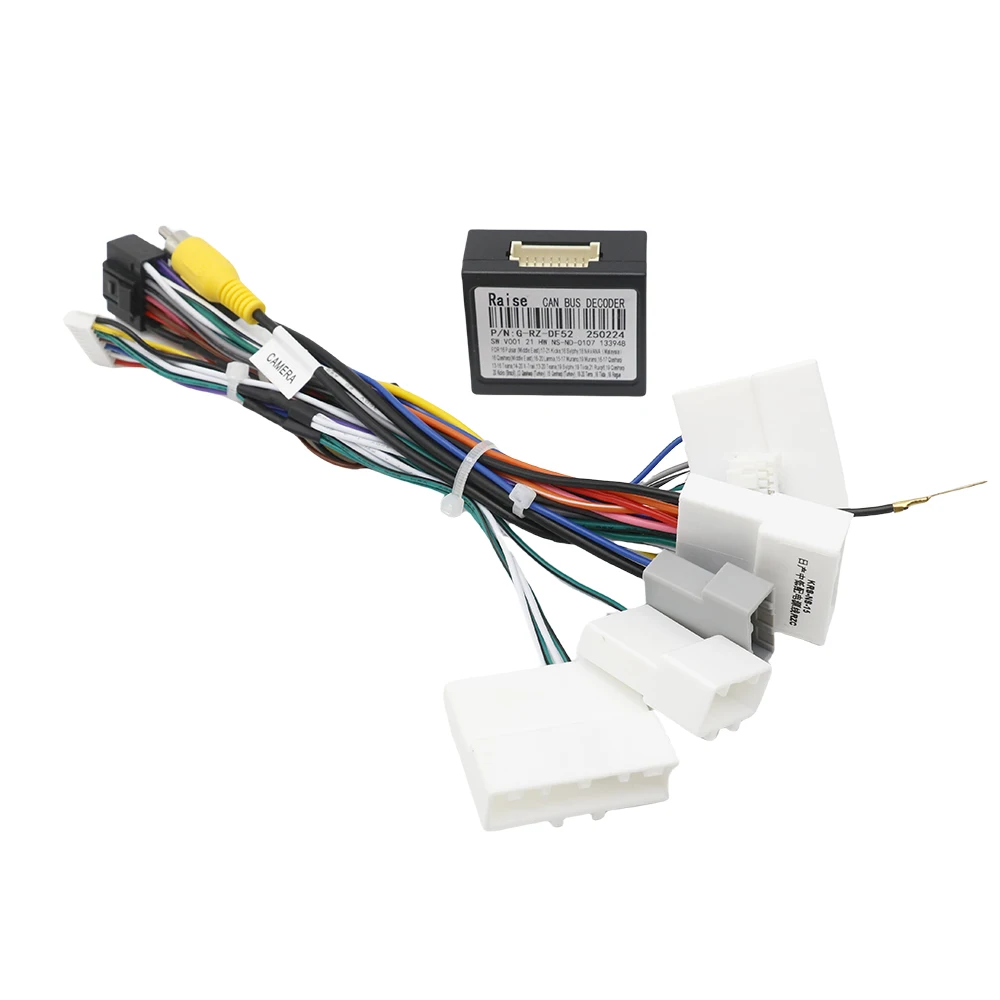 Harness Power Cord Adapter Canbus For Nissan Kicks Micra Versa Almera 2014-2021 Stereo Wiring