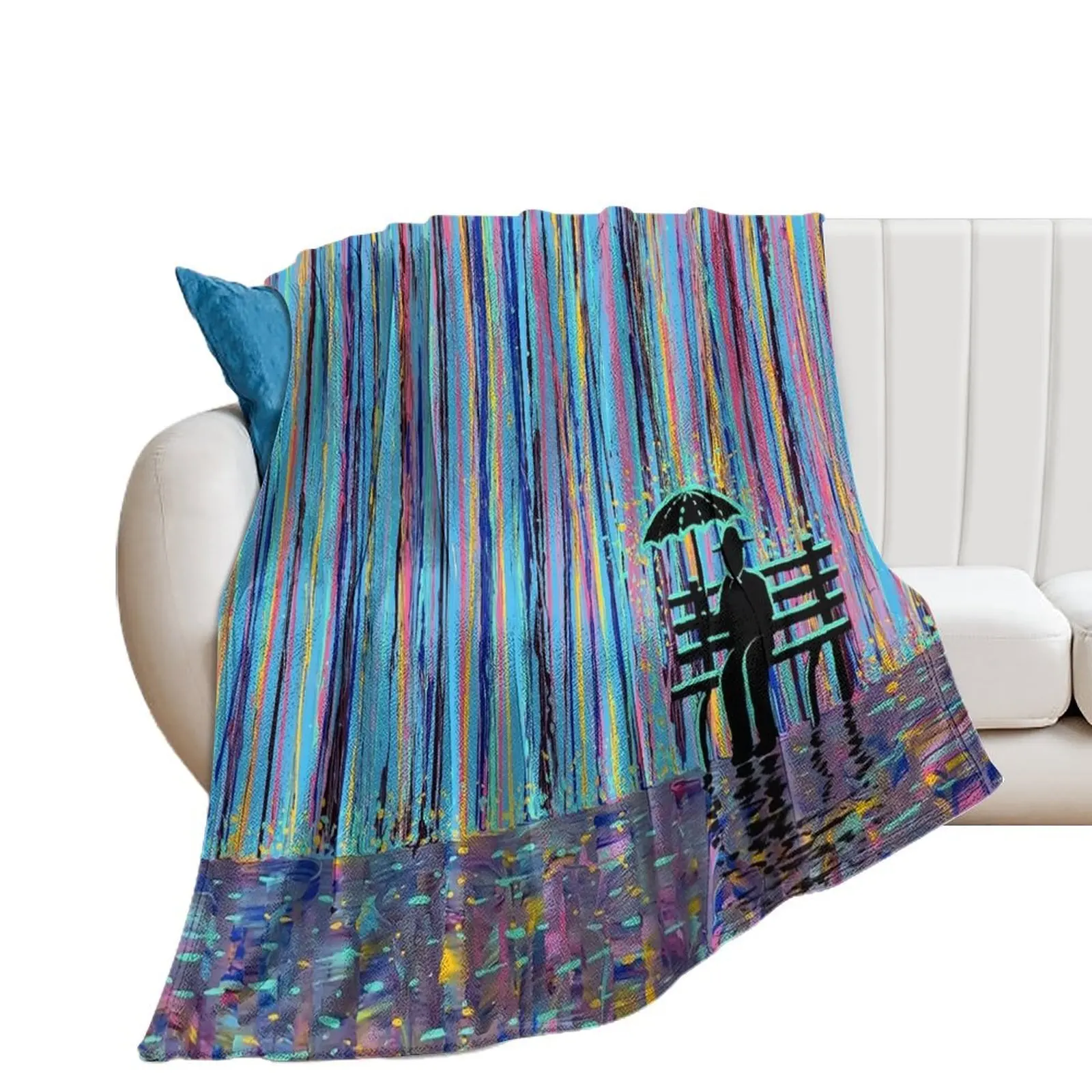 

Acid Rain #3 - (MUCH LARGER REMAKE OF ORIGINAL) Throw Blanket Bed Fashionable Luxury Throw Polar Blankets