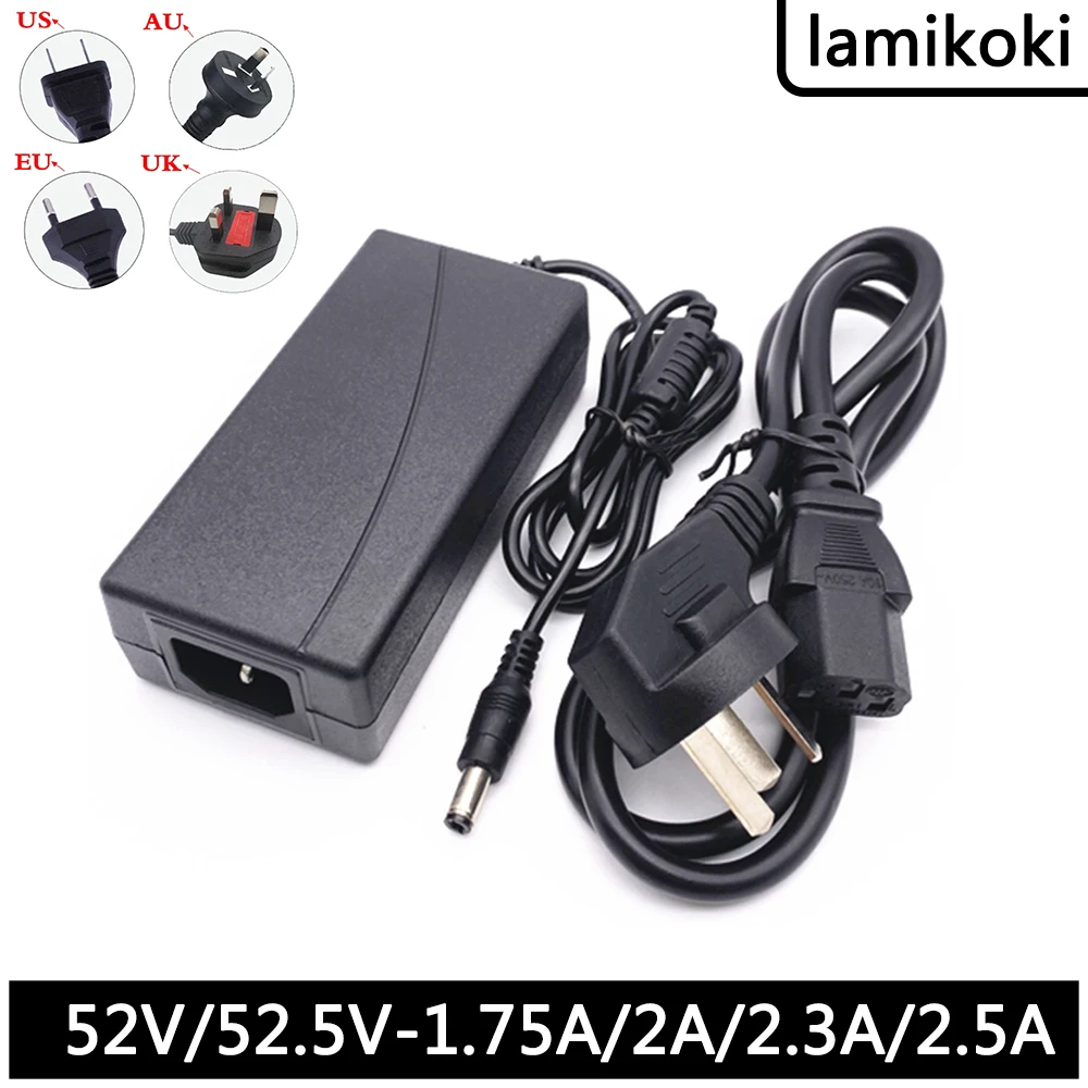 Gigabit Router Power Adapter DC 52.5V 1.75A Rated Value 52V 2A 2.3A 2.5A Charger Cable