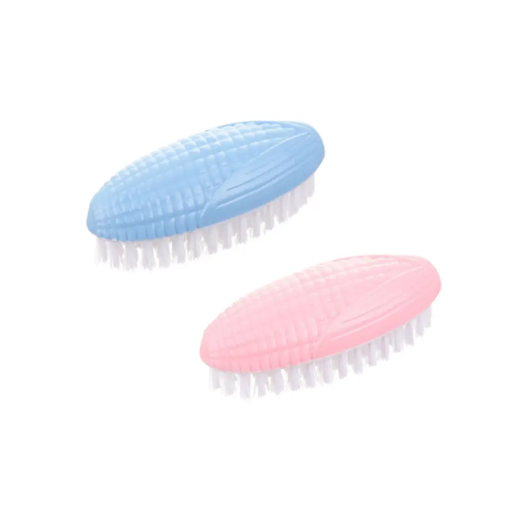 

2Pcs Multi-Function Cleaning Brush Peanut Corn Shape Creative Laundry Shoe Brush Plastic Bristles Cleaning Tool for Home Office
