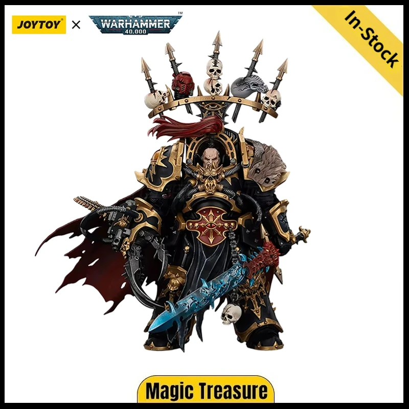 

В наличии: JOYTOY Warhammer 40K Black Legion Abaddon The Despoiler с фигуркой Drach'nyen и Talon of Horus, масштаб 1/18, коллекционная фигурка.