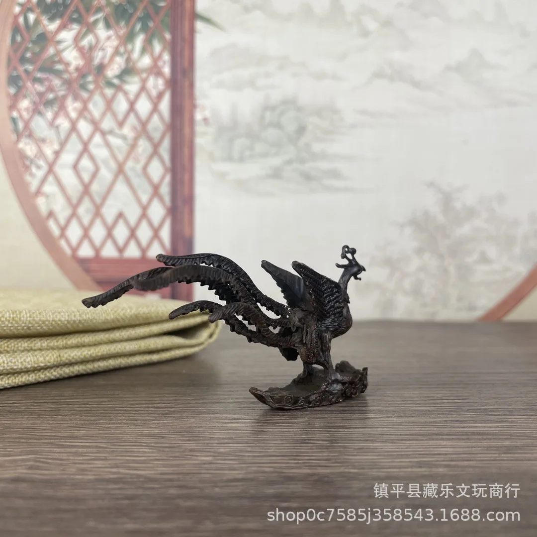 Playing  Nirvana Rebirth Copper Alloy Tea Pet Home Decoration Vivid 3D  Craft