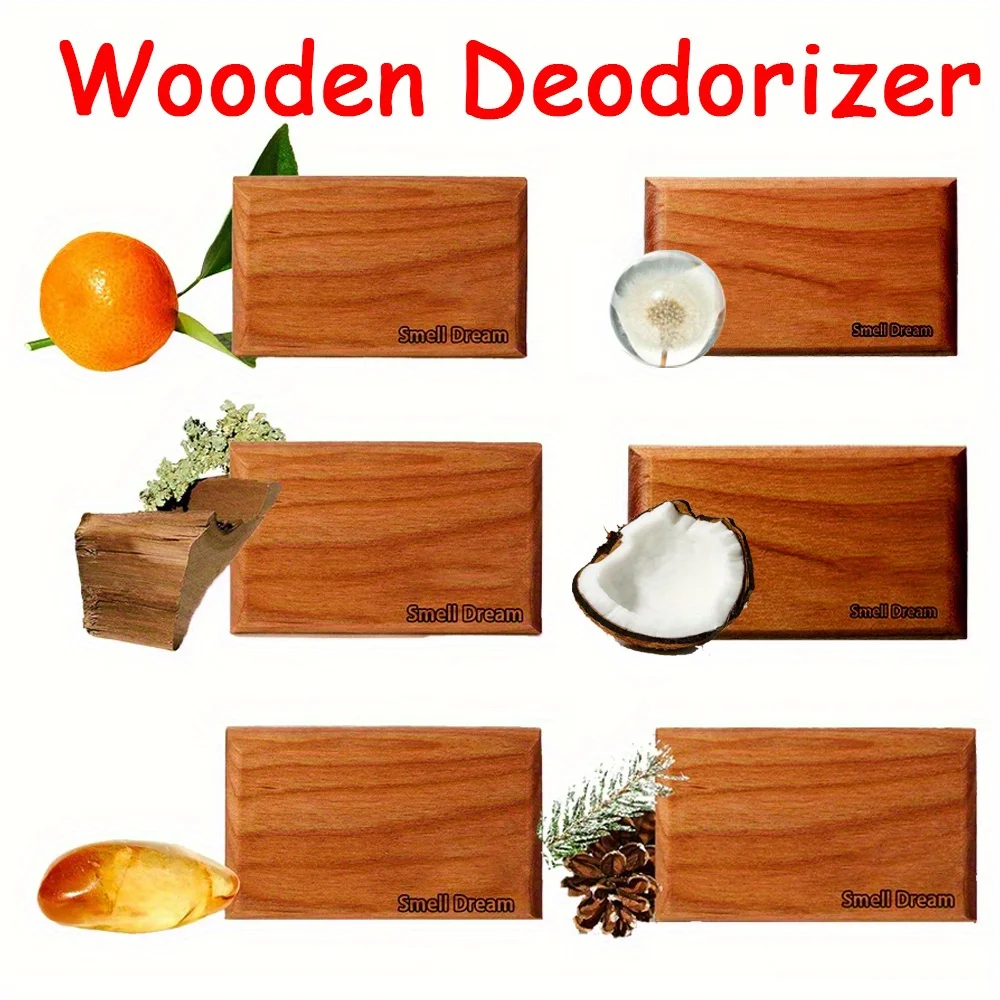 Wooden Scent Diffuser 6 Mixed Fragrances Long Lasting Aroma Decorative Air Freshener Ornament For Home Indoor