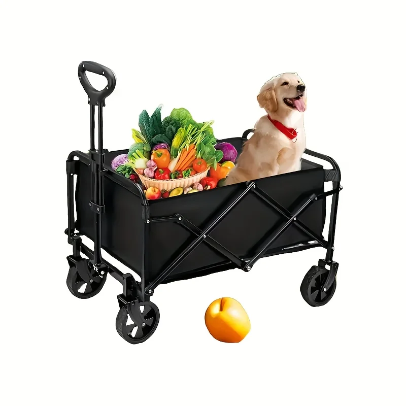 Camping car, outdoor small cart, stall, folding small cart, picnic camping car chariot de transport pliable