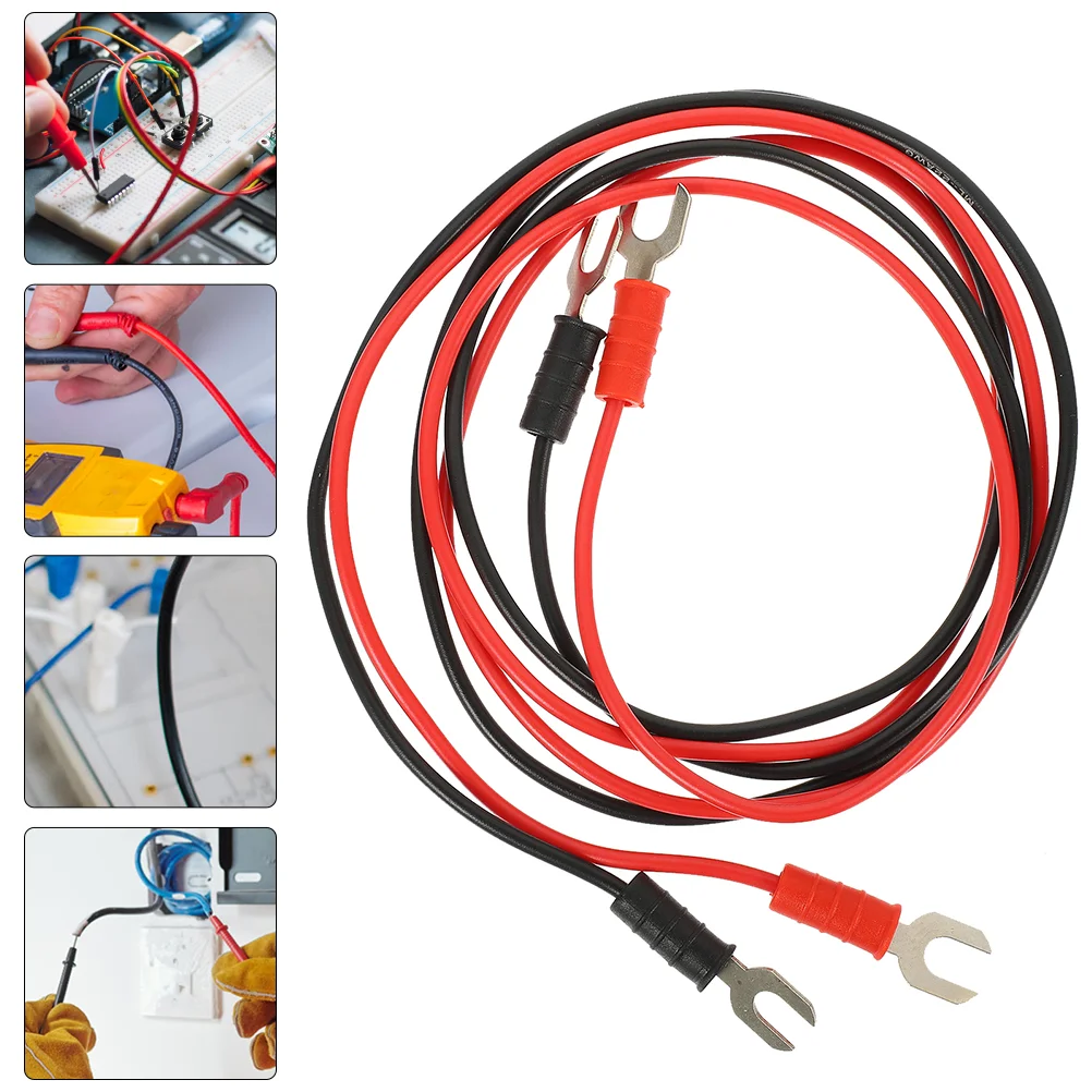 

4 Pcs Ground Wire Test Cable Turntable Electricity Connection Copper Instrument Cables Demos Teaching