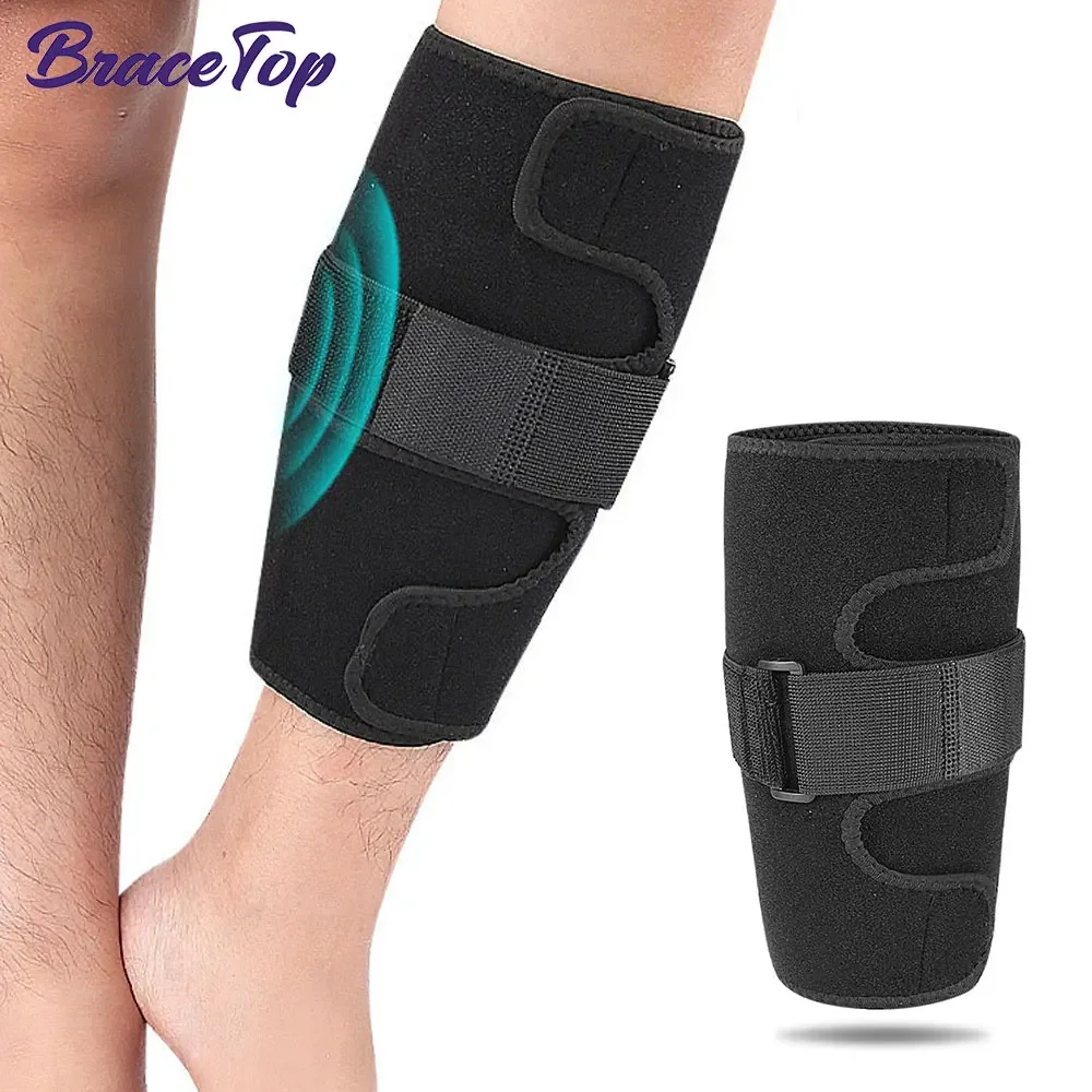 1Pc Adjustable Shin Splints Support for Torn Calf Muscles, Leg Compression Sleeves for Calf Pain Relief, Swelling, Strain,Sprain