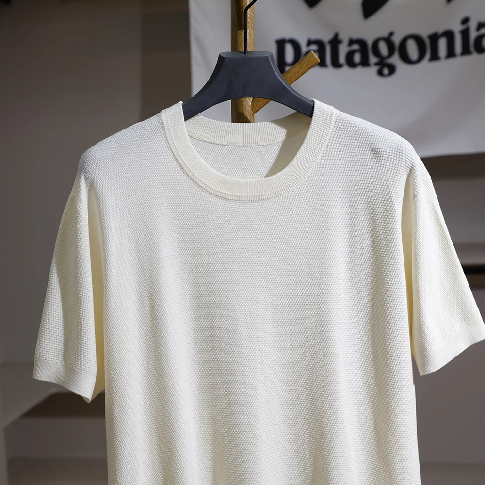

High Quality Smooth Comfortable Men's round Neck Short Sleeve T-Shirt Casual Versatile Spring Summer Outdoor Pure Color Tee